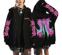 Silver Basic SKZ Just Feel The Rock KPOP Sudadera con Capucha negra-Black10-L1