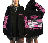 Silver Basic SKZ Just Feel The Rock KPOP Sudadera con Capucha negra-Black12-3XL1
