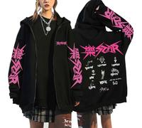 Silver Basic SKZ Just Feel The Rock KPOP Sudadera con Capucha negra-Black14-3XL1