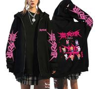 Silver Basic SKZ Just Feel The Rock KPOP Sudadera con Capucha negra-Black8-M1