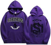 Silver Basic Stray Kids 5 Star Sudadera para Mujer y Niñas Adolescentes KPOP 2023 New Álbum Merch Ropa Sudadera con Estampado de Dragón S,Morado-2