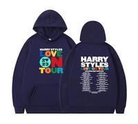 Silver Basic Sudadera con Capucha Love on Tour para Hombre Sudadera de Música Ha-rry Styles Love on Tour 2023 Jumper Ropa de Concierto Ha-rry Styles M,Azul Oscuro-1