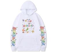 Silver Basic Sudadera Heartstopper con Estampada Nick y Charlie para Mujeres/Niñas Adolescentes Popular TV Series Heartstopper Merch L,Blanco-2