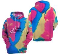 Silver Basic Sudadera I Am Kenough para Hombre y Mujer 3D Tie Dye I Am Kenough Sudadera Abrigo de Moda con Cremallera 6XL,A-1