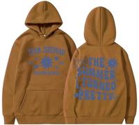 Silver Basic The Summer I Turned Pretty Sudadera con Capucha Manga Larga Casual Y2K para Adultos-Coffee-S1
