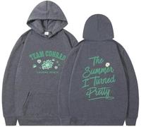 Silver Basic The Summer Turned Pretty Sudadera con Capucha Y2K para Mujeres en otoño e-DeepGrey-S1
