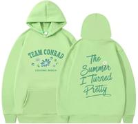 Silver Basic The Summer Turned Pretty Sudadera con Capucha Y2K para Mujeres en otoño e-FruitGreen-S1