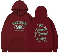 Silver Basic The Summer Turned Pretty Sudadera con Capucha Y2K para Mujeres en otoño e-Winered-S1