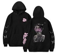 Silver Basic Tini Stoessel Sudadera con Capucha para Hombre/Mujer Hip Hop Cantante de Tini Stoessel Impresiones Ropa para Fans de la Música XS,Negro B-1