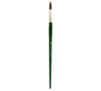 Silver Brush Limited 25008 Ruby Satin Round Brush for Gouache and All Acrylics Size 8 LongHandle