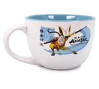 Silver Buffalo Avatar: The Last Airbender Aang and Momo - Taza de cerámica para sopa | Capacidad para 680.4 g