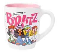 Silver Buffalo Bratz Logo and Group Jumbo - Taza de cerámica curvada, 25 onzas