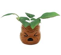 Silver Buffalo Harry Potter Mandrake Face 6 Inch Ceramic Planter with Faux Plant