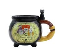 Silver Buffalo Hocus Pocus Sisters Potion Label - Taza de cerámica esculpida en 3D, 20 onzas