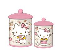 Silver Buffalo Sanrio Hello Kitty - Bote de cerámica, 14 x 14 x 20 cm