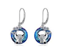 Silver Butterfly Dragonfly Bumble Bee Bat Cat Bunny Axolotl Highland Cow Frog Sloth Snake Dragon Dinosaur Dangle Dangly Drop Charm Earrings Insect Jewellery Gifts for Women