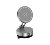 (Silver) Car Navigation Phone Holder 360 Rotating Suction Cup Phone Stand for Navigation Driving