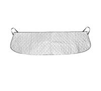Silver Car Windshield Sunshade - Leaf Protector Dustproof Waterproof Windproof, All Season Elastic Band Sun Shade Ûniversal for Cars SUV Trucks