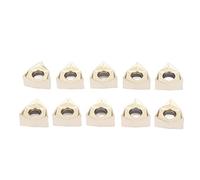 Silver Coated Carbide Inserts 10 Pack | High Hardness & Sturdiness for Steel/Wood/Plastics | Indexable Turning Blades with Smooth Chip Evacuation