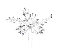 Silver Color Flower Pearl Crystal Wedding Hair Comb Hairpin Headband For Bride Women Accessories Jewelry Tiara