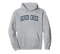 Silver Creek MN Vintage Athletic Sports JSN2 Estampado Azul Marino Sudadera con Capucha