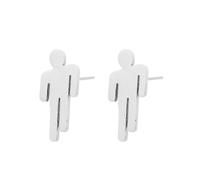 Silver Earrings for Women,Unique Design Suitable for Billie Eilish Fans,Fashion Jewelry (1 Pair)