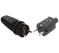 Silver Electronics 9172 Clavija Macho IP44, Negro + 9230 Clavija Macho, Negro