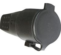 Silver Electronics 9173 Clavija hembra IP44, Negro