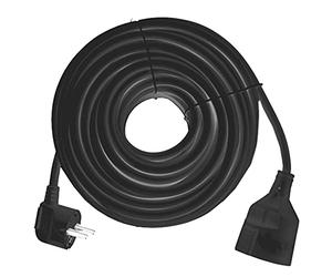 Silver Electronics 9225 Prolongador Manguera, Negro, 5 metros
