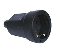 Clavija hembra - Schuko SILVER ELECTRONICS, Negro