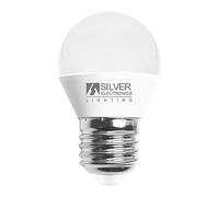 Silver Electronics Bombilla LED Esférica E27 660lm 7W 4000K 160º 25.000h