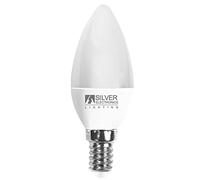 Bombilla Led Decorativa Silver Electronic Vela 6W=65W/ E14/ 3000K/ 520 Lm/ Luz Calida