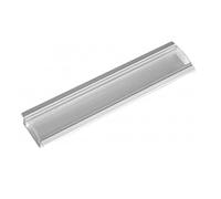 Silver Electronics Perfil de Superficie Difusor Transparente, Plateado