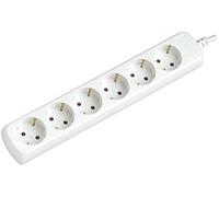 SILVER ELECTRONICS - Regleta Enchufe con 4 Tomas sin Interruptor, Blanco, 4 Enchufes, Cable de 1,5 Metros, Protección Infantil, Toma de Tierra, con protección sobretensiones
