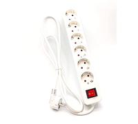 Silver Electronics Supra - Base multiple (1.5 m, 6 tomas) color blanco