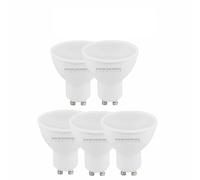 SILVER ELECTRONICS x5 Bombillas LEDECO dicroica Multi-LED GU10 567lm 7W 3000K 120º 15.000h