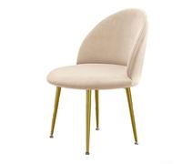 Silver Fox - Funda de tela de terciopelo para sillas de comedor de hotel, estilo pico de pato, elástica, lavable a máquina, protección impermeable (beige gris)