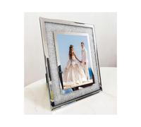 Silver Glass Photo Frame, Wedding Photo Frames, Glitter Photo Frame, for Ba Walkbee SZRH A-F