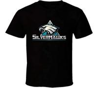 Silver Hawks T Shirt Graphic tee for Men Black S