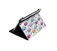 Silver HT 111937740199 - Funda Protectora Universal de 9-10.1 Pulgadas. Material Exterior Repelente de líquidos. Ganchos de sujeción Blandos. Color Estampado