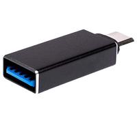Silver HT - Adaptador USB-C a USB3.0, Conector Macho a Hembra, Negro. Compatible con el iPhone 15
