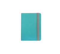 Silver - HT Funda Universal para Ebook de 6 Pulgadas Wave Pale Blue, Compatible con Todos los Dispositivos hasta 6'', un Interior de Microfibra y Sistema de sujeción por Ganchos