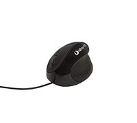 Silver HT - Ratón Ergonómico para Ordenador con diseño Vertical para Reducir el Dolor de la muñeca y el antebrazo. Conexión con Cable USB. 2000 dpi. Negro.