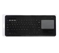 Silver HT Teclado inalámbrico Bluetooth (Interruptor de Membrana, QWERTY) con Touchpad Compatible con Smart TV, PC, Mac, iOS y Android. Color Negro