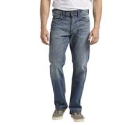 Silver Jeans Co. Gordie - Vaqueros de pierna recta para hombre, ajuste relajado, tamao mediano, vintage, 35 W x 32 L