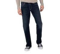 Silver Jeans Co. Men's Zac Relaxed Fit Straight Leg Jeans, Dark Rinse Indigo, 36W x 34L