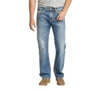 Silver Jeans Co. Zac Relaxed Fit Straight Leg Jeans, Índigo Oscuro Clásico, 29W x 34L para Hombre