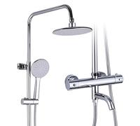 Silver Lift Home Termostatic Shower Juego Spray cm Grifo Ducha de latón 3 Modos no oxidados