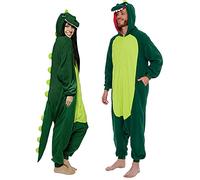 Silver Lilly Pijama Unisex para Adulto, Disfraz de Dinosaurio de una Pieza para Cosplay - Verde - XX-Large