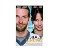 Silver Linings Playbook 2012 - Lienzo impreso al óleo impermeable y resistente a las manchas, adecuado para cualquier estilo decorativo de dormitorio, sala de estar, oficina, estilo sin marco, 30 x 45